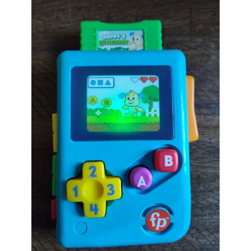 Fisher-Price Puppy's Adventure Handheld Gameboy Video Game~Works